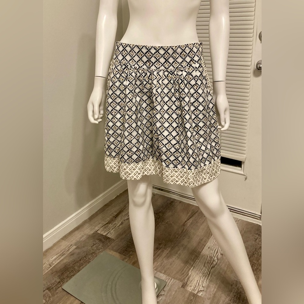 LOFT Chartreuse Cotton Skirt Sz 6